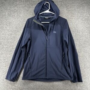 Outdoor Research Hoodie Jacket Full Zip Women Size Small Blue Hiking